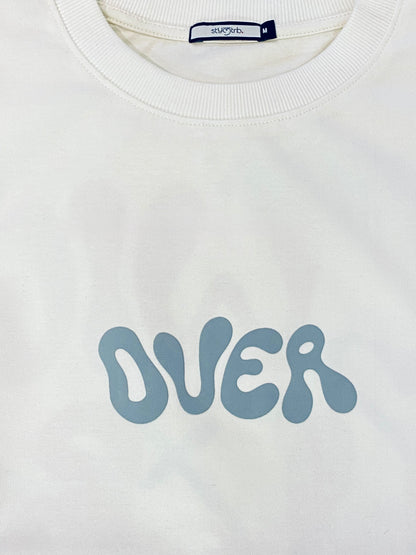OVER - WHITE OVERSIZED UNISEX T-SHIRT
