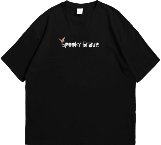 SPOOKY GRAVE - BLACK OVERSIZED UNISEX T-SHIRT